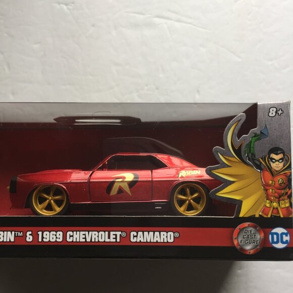NEW Gotham Knights Red Hood Funko Pop Figure #891 & Robin with 1969 Chevy Camaro - Picture 9 of 14